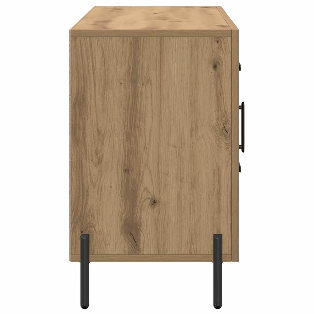 Dressoir 100x36x60 cm bewerkt hout artisanaal eikenkleurig is nu te koop bij PeponiXL, paradijselijk wonen!
