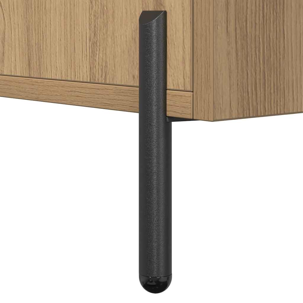 Dressoir 100x36x60 cm bewerkt hout artisanaal eikenkleurig is nu te koop bij PeponiXL, paradijselijk wonen!