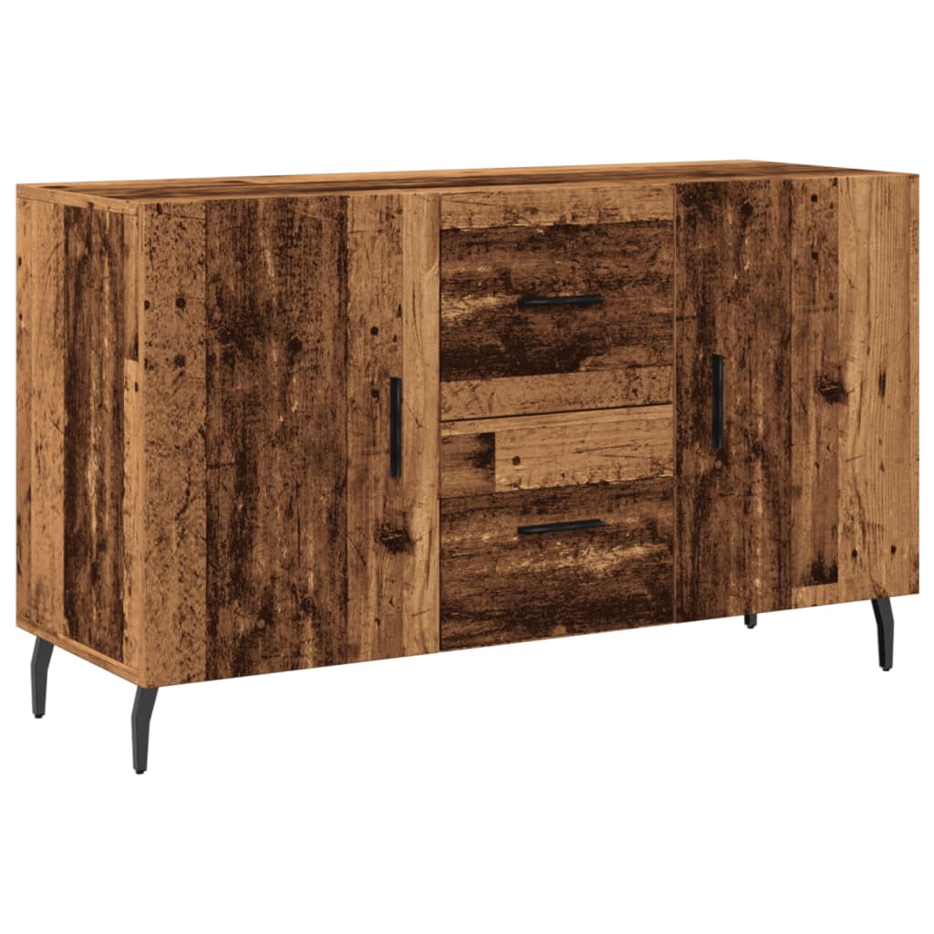 Dressoir 100x36x60 cm bewerkt hout oud houtkleurig is nu te koop bij PeponiXL, paradijselijk wonen!