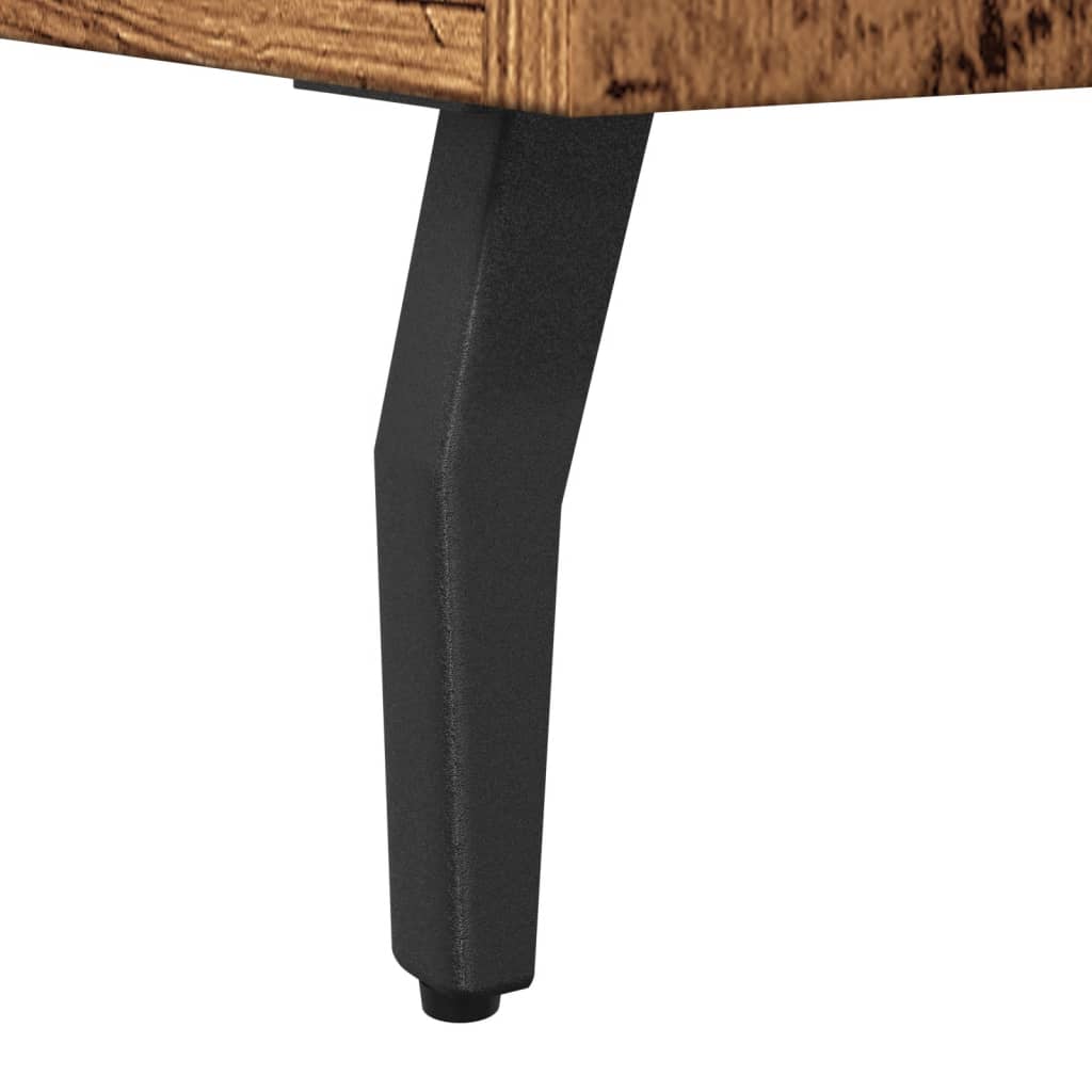 Dressoir 100x36x60 cm bewerkt hout oud houtkleurig is nu te koop bij PeponiXL, paradijselijk wonen!