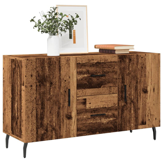Dressoir 100x36x60 cm bewerkt hout oud houtkleurig is nu te koop bij PeponiXL, paradijselijk wonen!