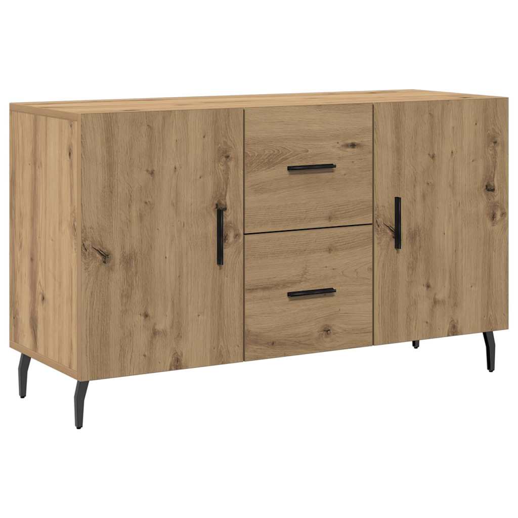 Dressoir 100x36x60 cm bewerkt hout artisanaal eikenkleurig is nu te koop bij PeponiXL, paradijselijk wonen!