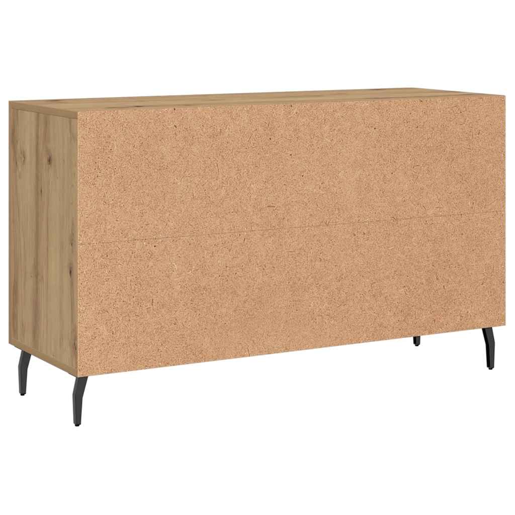 Dressoir 100x36x60 cm bewerkt hout artisanaal eikenkleurig is nu te koop bij PeponiXL, paradijselijk wonen!