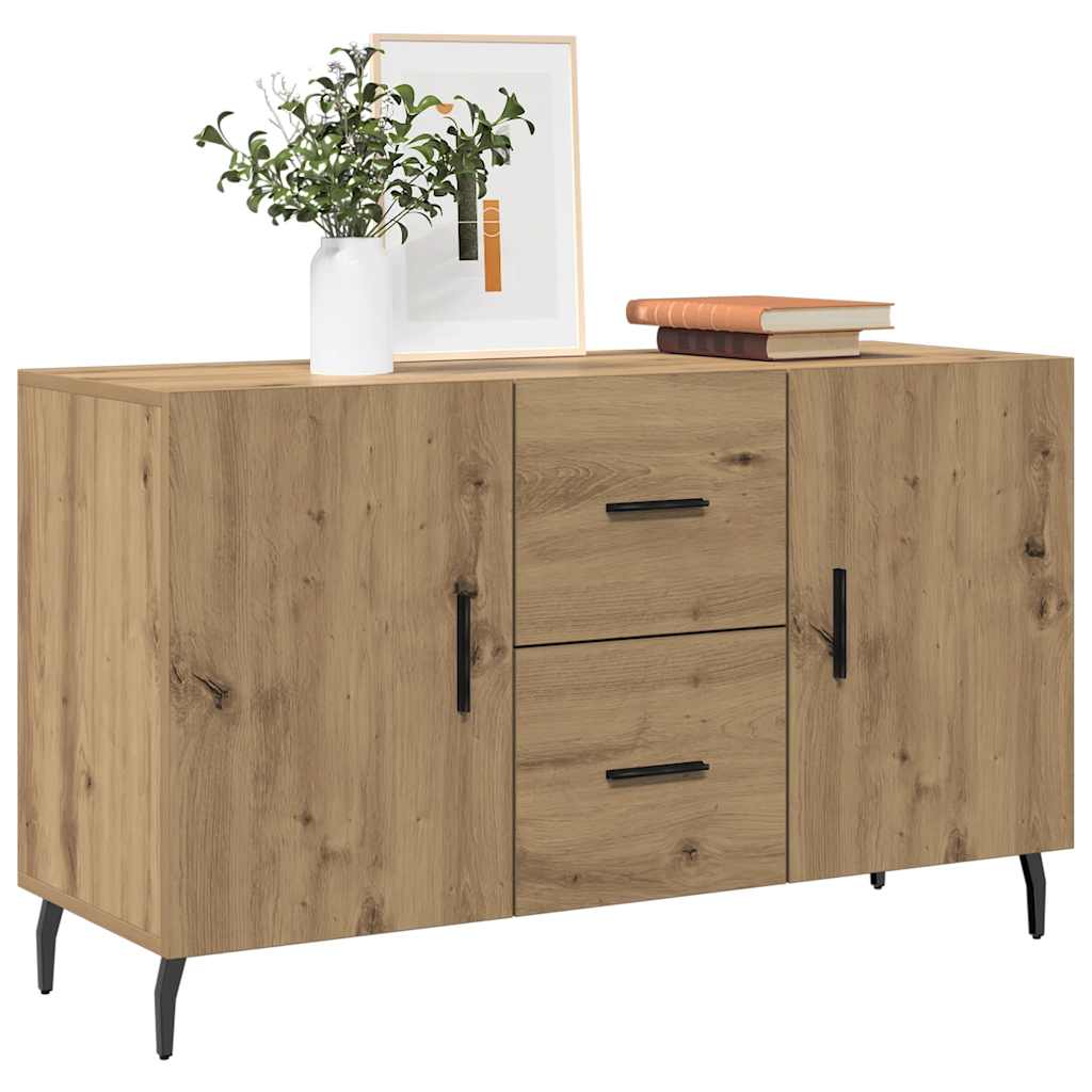 Dressoir 100x36x60 cm bewerkt hout artisanaal eikenkleurig is nu te koop bij PeponiXL, paradijselijk wonen!