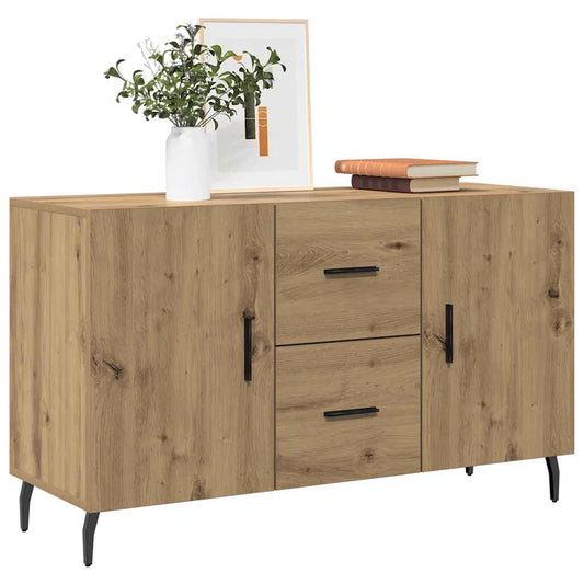 Dressoir 100x36x60 cm bewerkt hout artisanaal eikenkleurig is nu te koop bij PeponiXL, paradijselijk wonen!