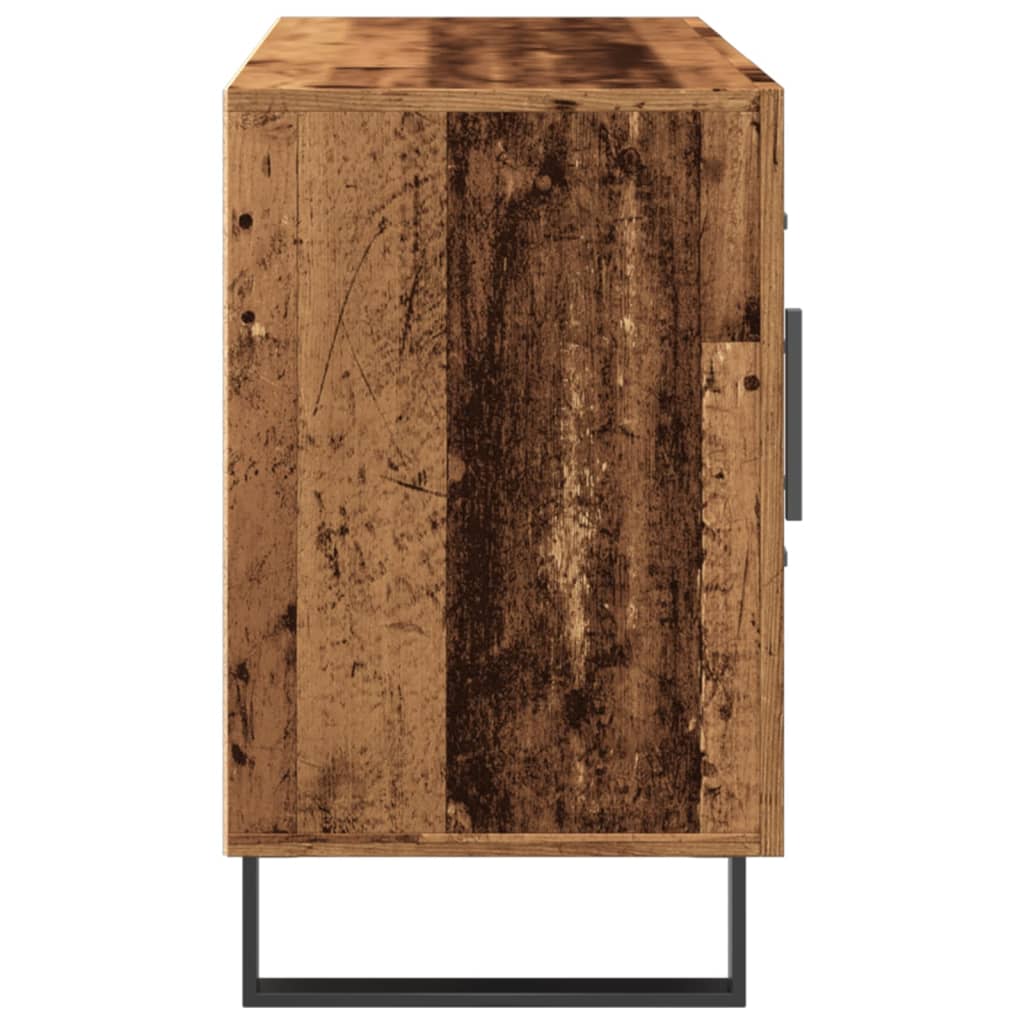 Dressoir 100x36x60 cm bewerkt hout oud houtkleurig is nu te koop bij PeponiXL, paradijselijk wonen!