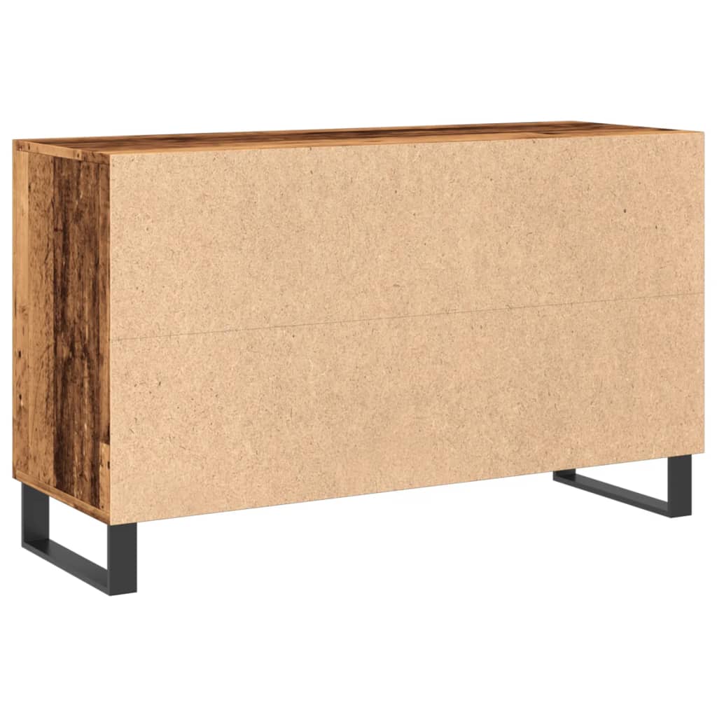 Dressoir 100x36x60 cm bewerkt hout oud houtkleurig is nu te koop bij PeponiXL, paradijselijk wonen!