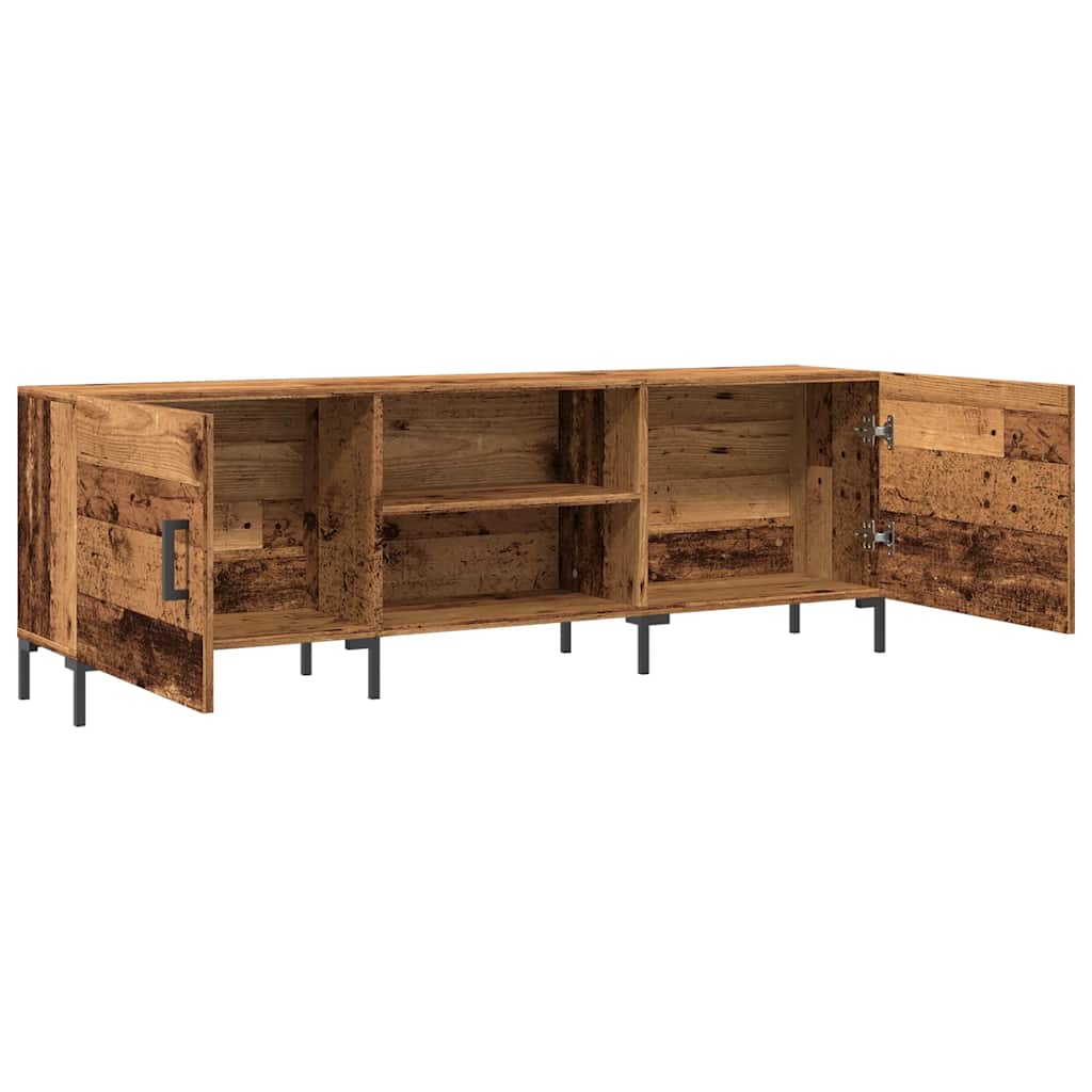 Tv-meubel 150x30x50 cm bewerkt hout oud houtkleurig is nu te koop bij PeponiXL, paradijselijk wonen!