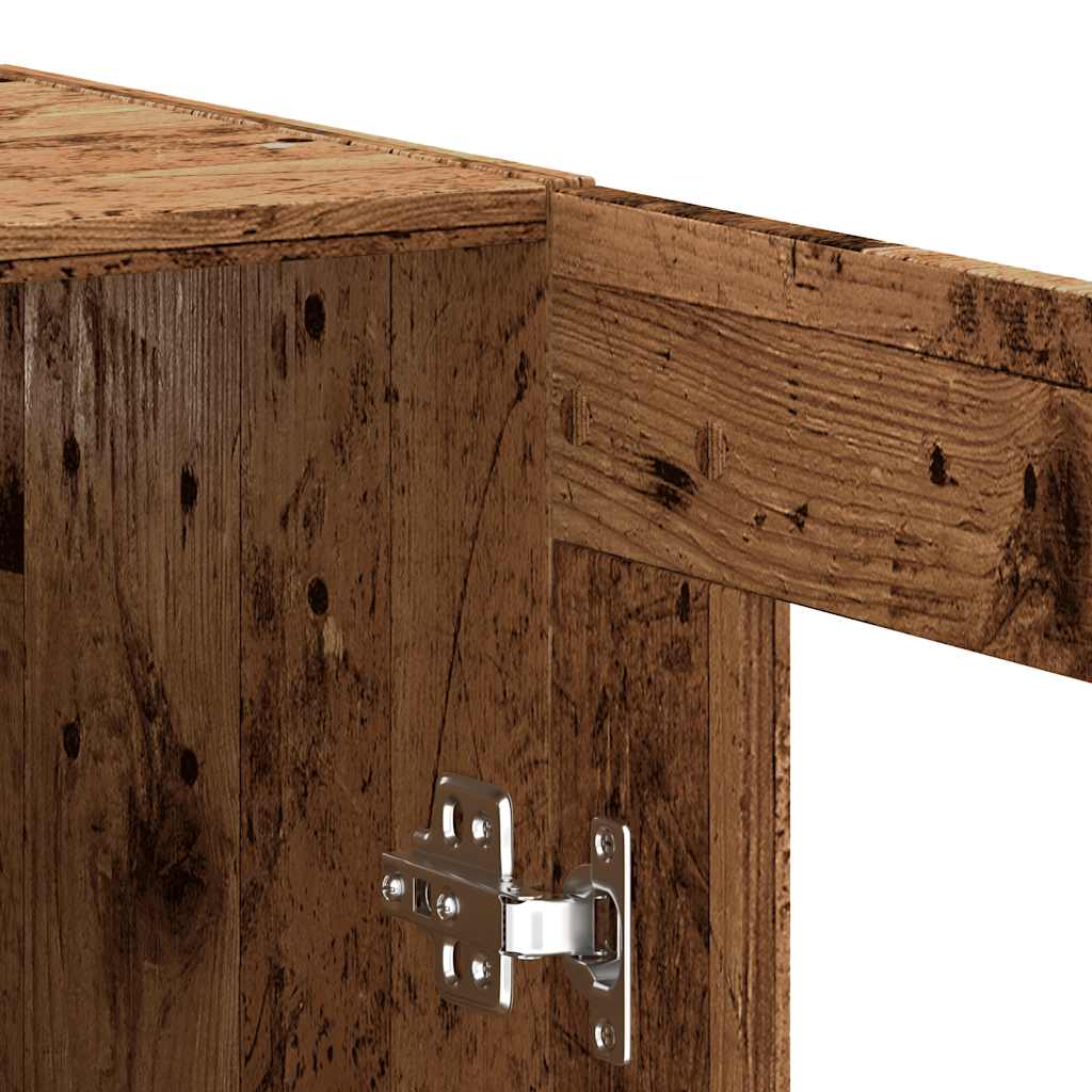 Dressoir 69,5x34x90 cm bewerkt hout oud houtkleurig is nu te koop bij PeponiXL, paradijselijk wonen!