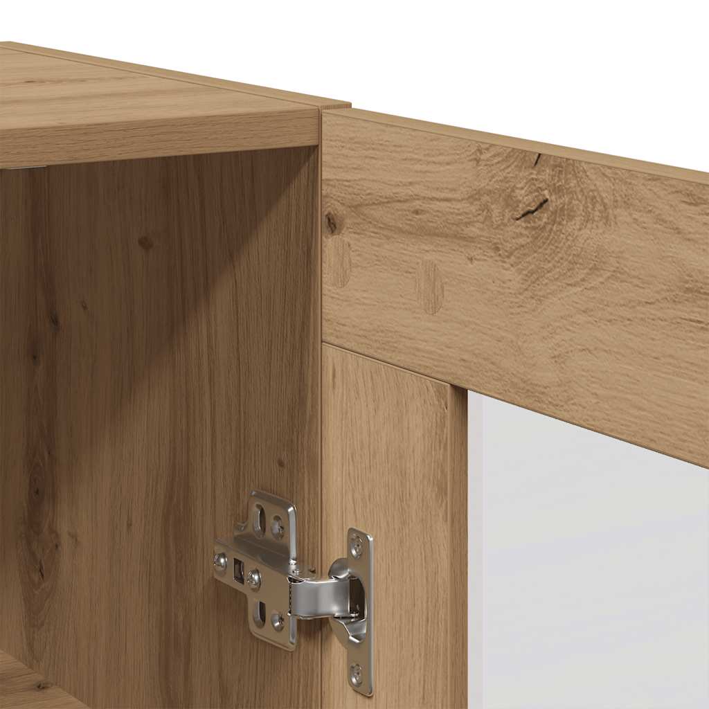 Dressoir 69,5x34x90 cm bewerkt hout artisanaal eikenkleur is nu te koop bij PeponiXL, paradijselijk wonen!