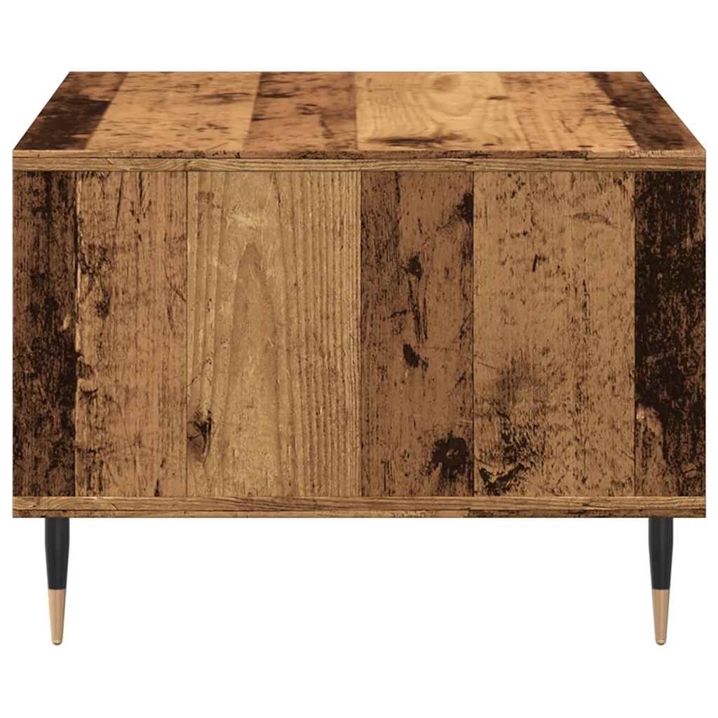 Salontafel 60x50x36,5 cm bewerkt hout oud houtkleurig is nu te koop bij PeponiXL, paradijselijk wonen!