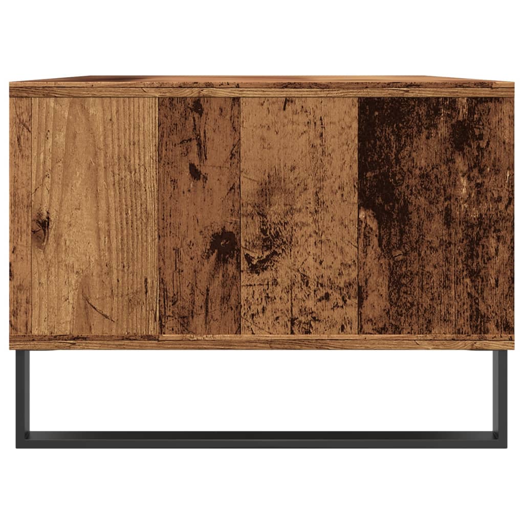 Salontafel 90x50x36,5 cm bewerkt hout oud houtkleurig is nu te koop bij PeponiXL, paradijselijk wonen!