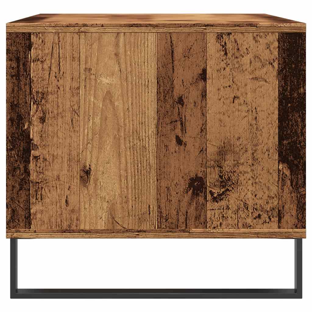 Salontafel 90x49x45 cm bewerkt hout oud houtkleurig is nu te koop bij PeponiXL, paradijselijk wonen!