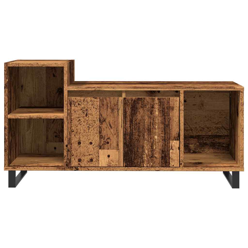 Tv-meubel 100x35x55 cm bewerkt hout oud houtkleurig is nu te koop bij PeponiXL, paradijselijk wonen!