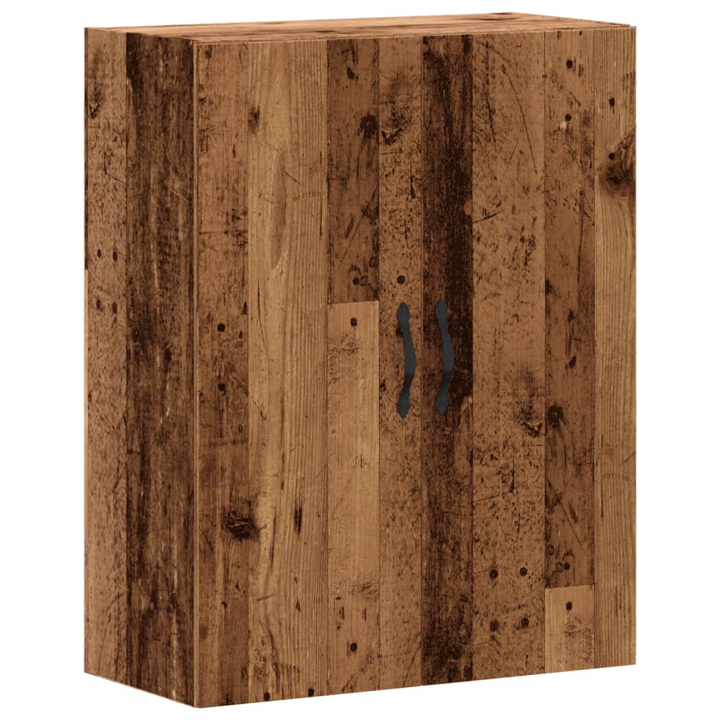 Wandkast 69,5x34x90 cm bewerkt hout oud houtkleurig is nu te koop bij PeponiXL, paradijselijk wonen!