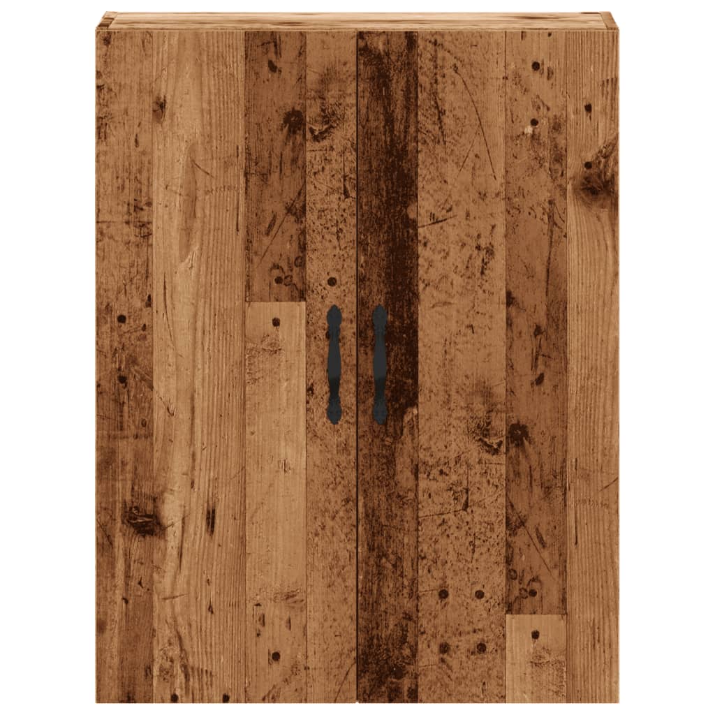 Wandkast 69,5x34x90 cm bewerkt hout oud houtkleurig is nu te koop bij PeponiXL, paradijselijk wonen!