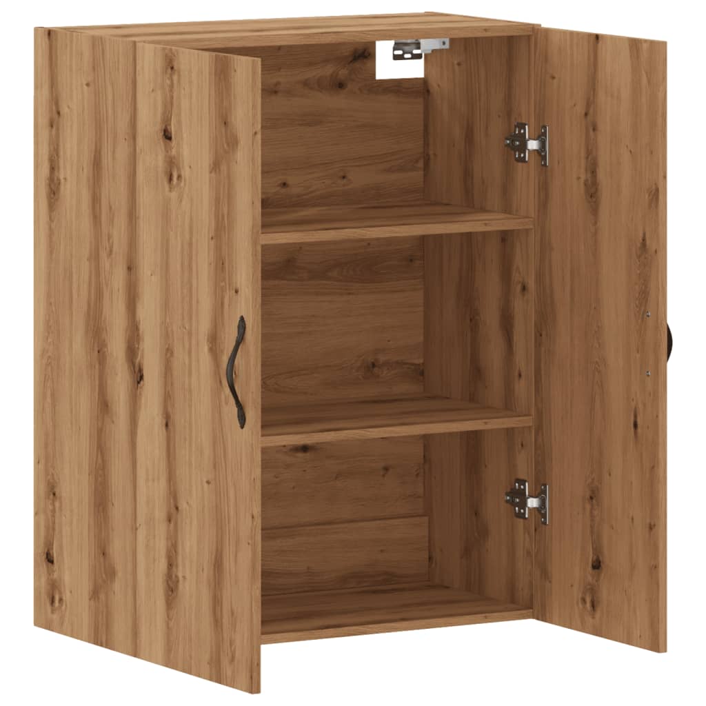 Wandkast 69,5x34x90 cm bewerkt hout artisanaal eikenkleurig is nu te koop bij PeponiXL, paradijselijk wonen!