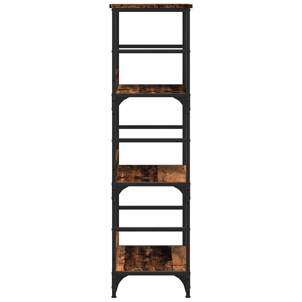 Boekenkast 50x33x117,5 cm bewerkt hout oud houtkleurig is nu te koop bij PeponiXL, paradijselijk wonen!