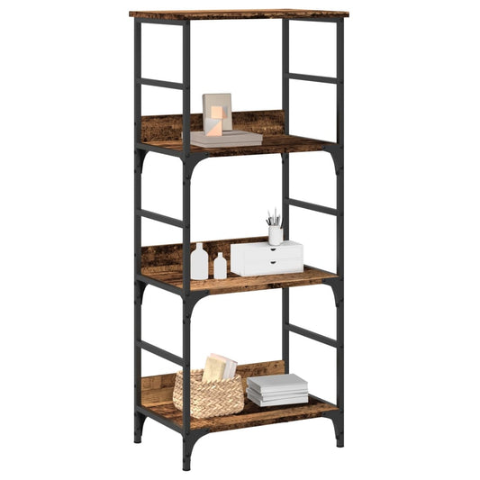 Boekenkast 50x33x117,5 cm bewerkt hout oud houtkleurig is nu te koop bij PeponiXL, paradijselijk wonen!