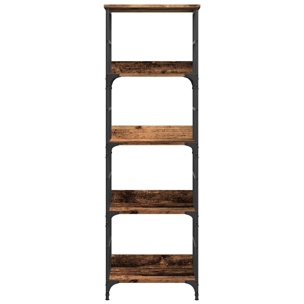 Boekenkast 50x33x153 cm bewerkt hout oud houtkleurig is nu te koop bij PeponiXL, paradijselijk wonen!