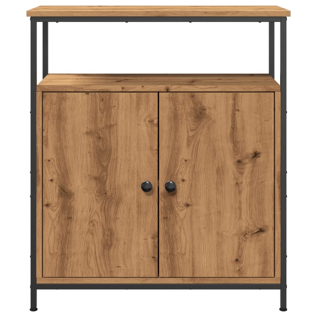 Dressoir 70x30x80 cm bewerkt hout artisanaal eikenkleur is nu te koop bij PeponiXL, paradijselijk wonen!