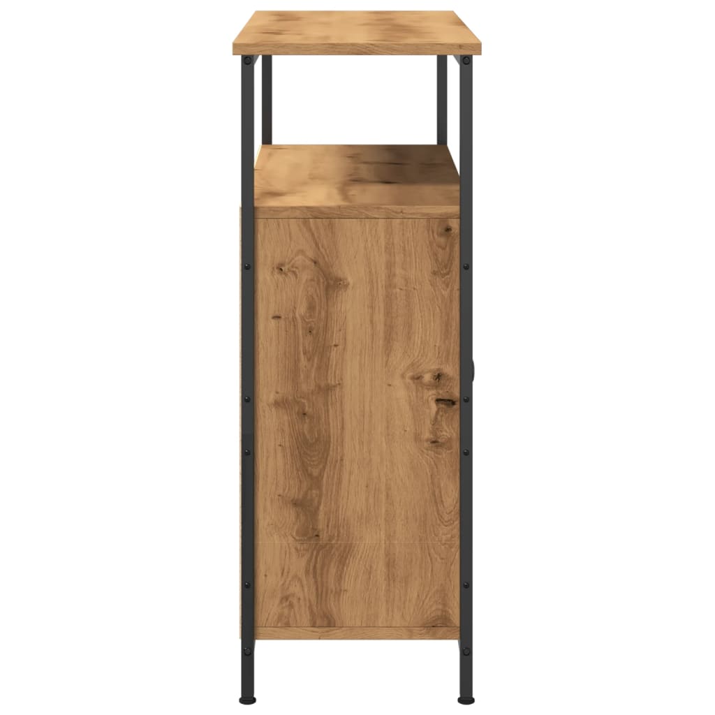 Dressoir 70x30x80 cm bewerkt hout artisanaal eikenkleur is nu te koop bij PeponiXL, paradijselijk wonen!