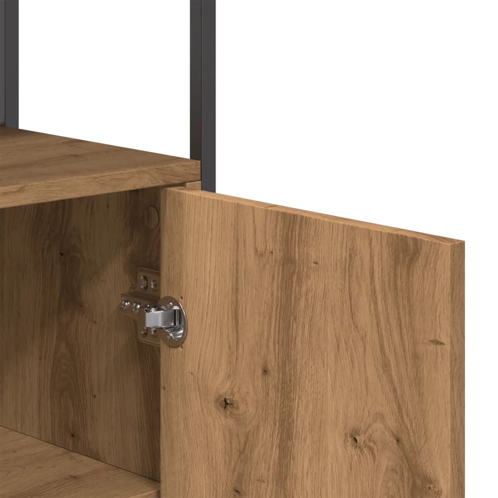 Dressoir 70x30x80 cm bewerkt hout artisanaal eikenkleur is nu te koop bij PeponiXL, paradijselijk wonen!