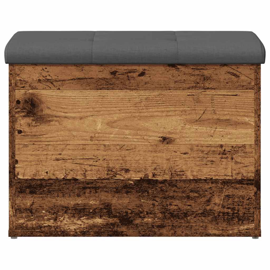 Opbergbankje 62x42x45 cm bewerkt hout oud houtkleurig is nu te koop bij PeponiXL, paradijselijk wonen!