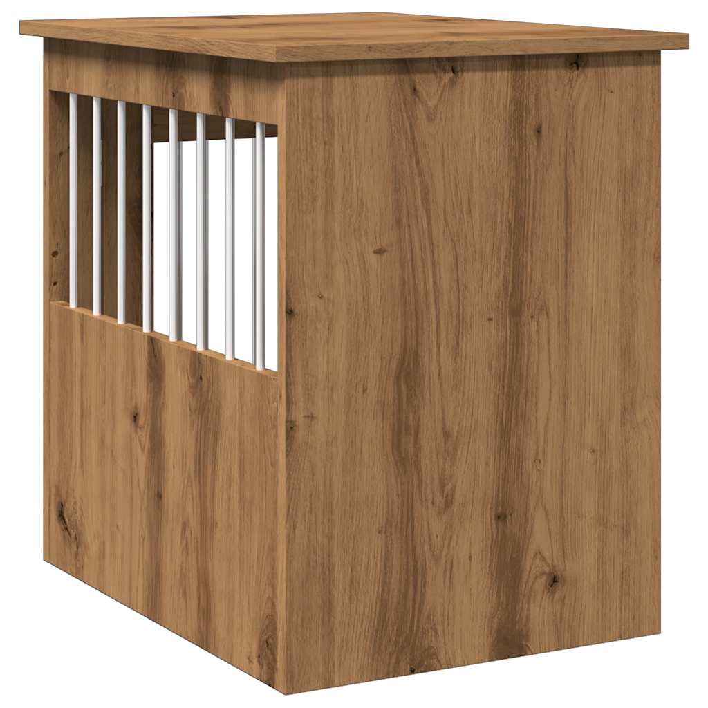 Hondenbench 45x62x59 cm bewerkt hout artisanaal eikenkleurig is nu te koop bij PeponiXL, paradijselijk wonen!