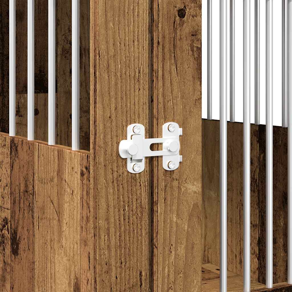 Hondenbench 55x75x65 cm bewerkt hout oud houtkleurig is nu te koop bij PeponiXL, paradijselijk wonen!