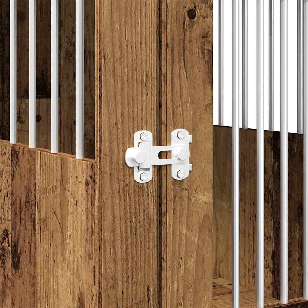Hondenbench 55x80x68 cm bewerkt hout oud houtkleurig is nu te koop bij PeponiXL, paradijselijk wonen!
