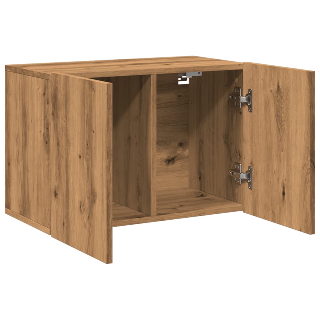 Tv-meubel wandgemonteerd 60x30x41 cm artisanaal eikenkleurig is nu te koop bij PeponiXL, paradijselijk wonen!