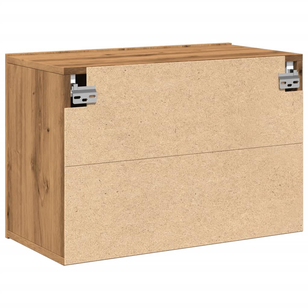 Tv-meubel wandgemonteerd 60x30x41 cm artisanaal eikenkleurig is nu te koop bij PeponiXL, paradijselijk wonen!