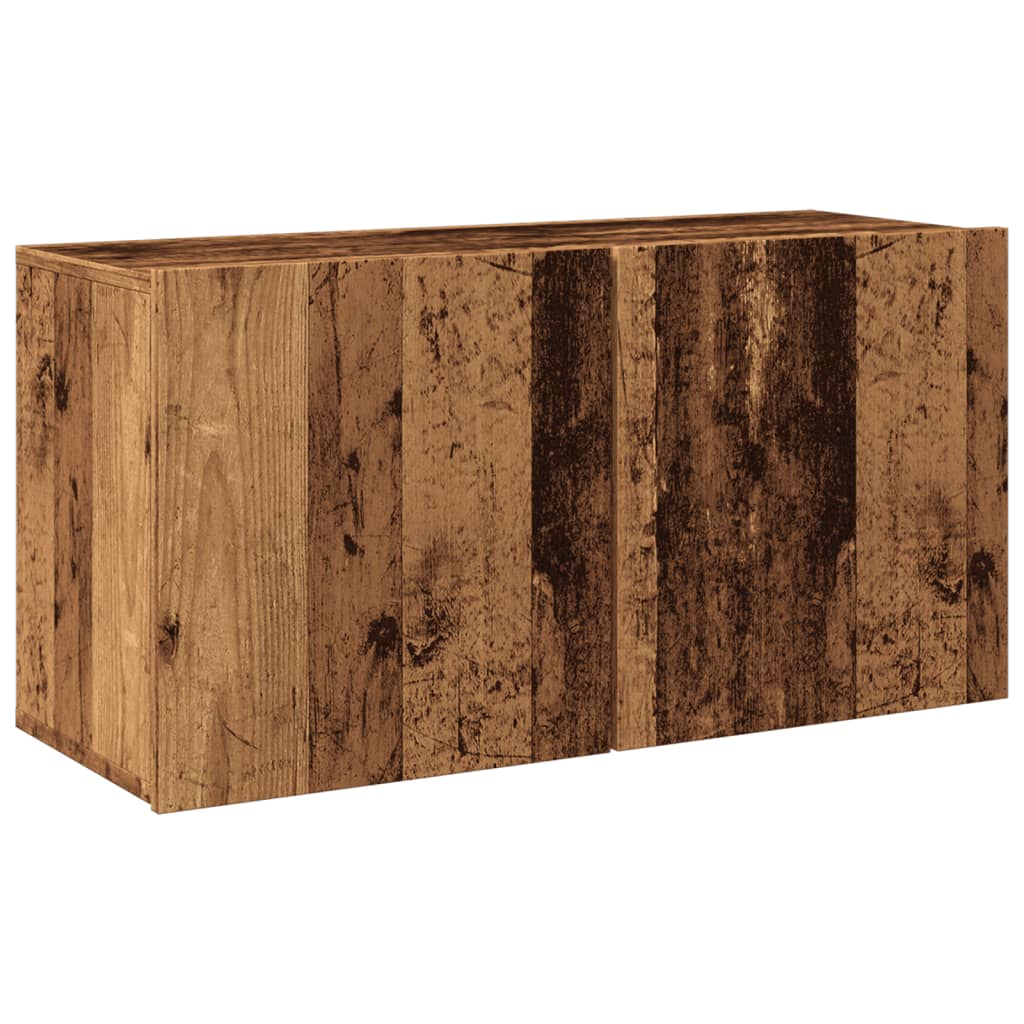 Tv-meubel wandgemonteerd 80x30x41 cm oud houtkleurig is nu te koop bij PeponiXL, paradijselijk wonen!
