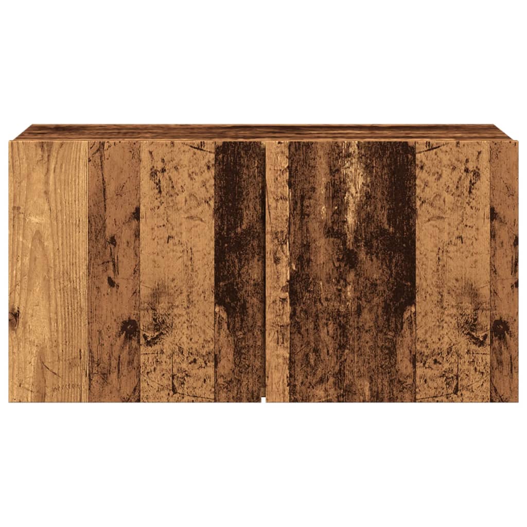 Tv-meubel wandgemonteerd 80x30x41 cm oud houtkleurig is nu te koop bij PeponiXL, paradijselijk wonen!