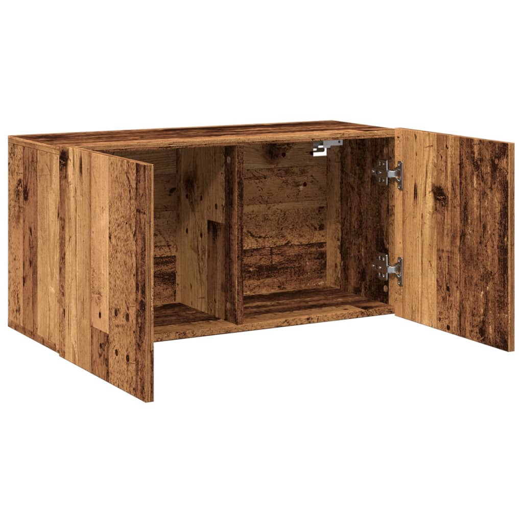 Tv-meubel wandgemonteerd 80x30x41 cm oud houtkleurig is nu te koop bij PeponiXL, paradijselijk wonen!