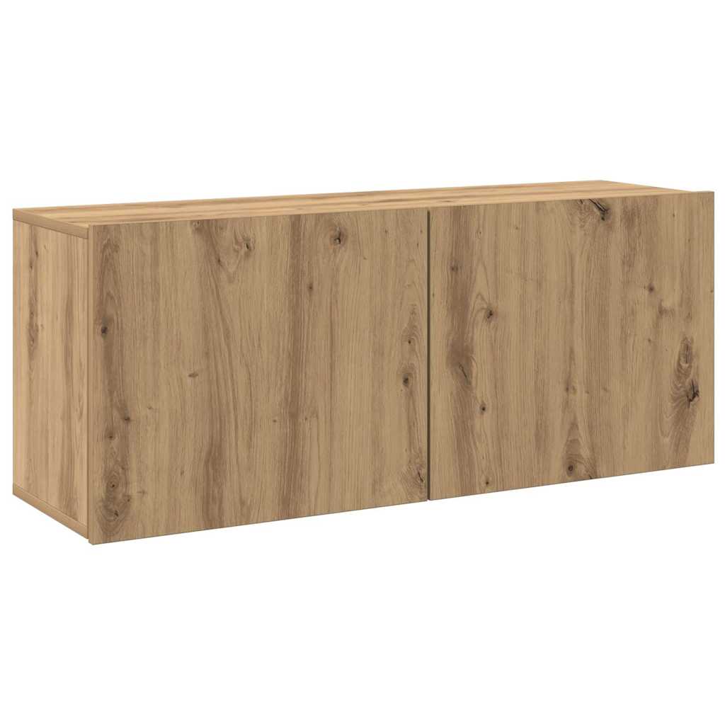 Tv-meubel wandgemonteerd 100x30x41 cm artisanaal eikenkleurig is nu te koop bij PeponiXL, paradijselijk wonen!