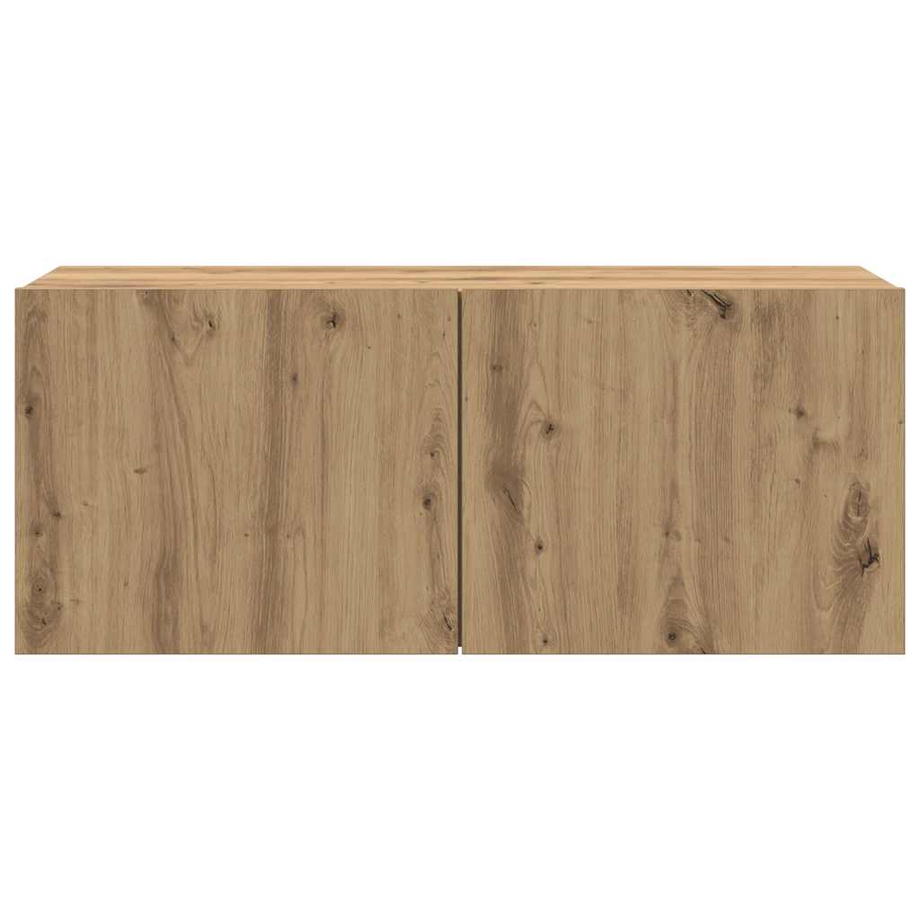 Tv-meubel wandgemonteerd 100x30x41 cm artisanaal eikenkleurig is nu te koop bij PeponiXL, paradijselijk wonen!