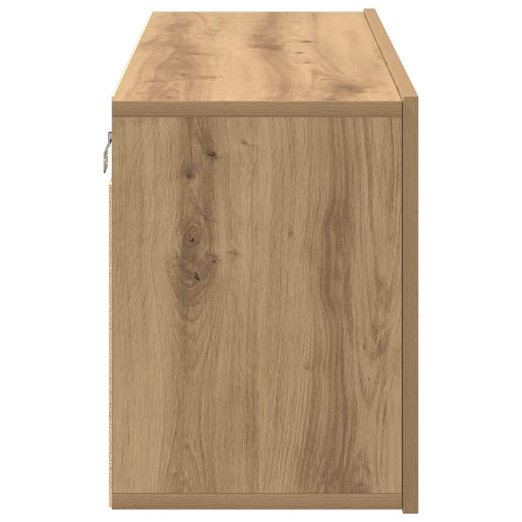 Tv-meubel wandgemonteerd 100x30x41 cm artisanaal eikenkleurig is nu te koop bij PeponiXL, paradijselijk wonen!