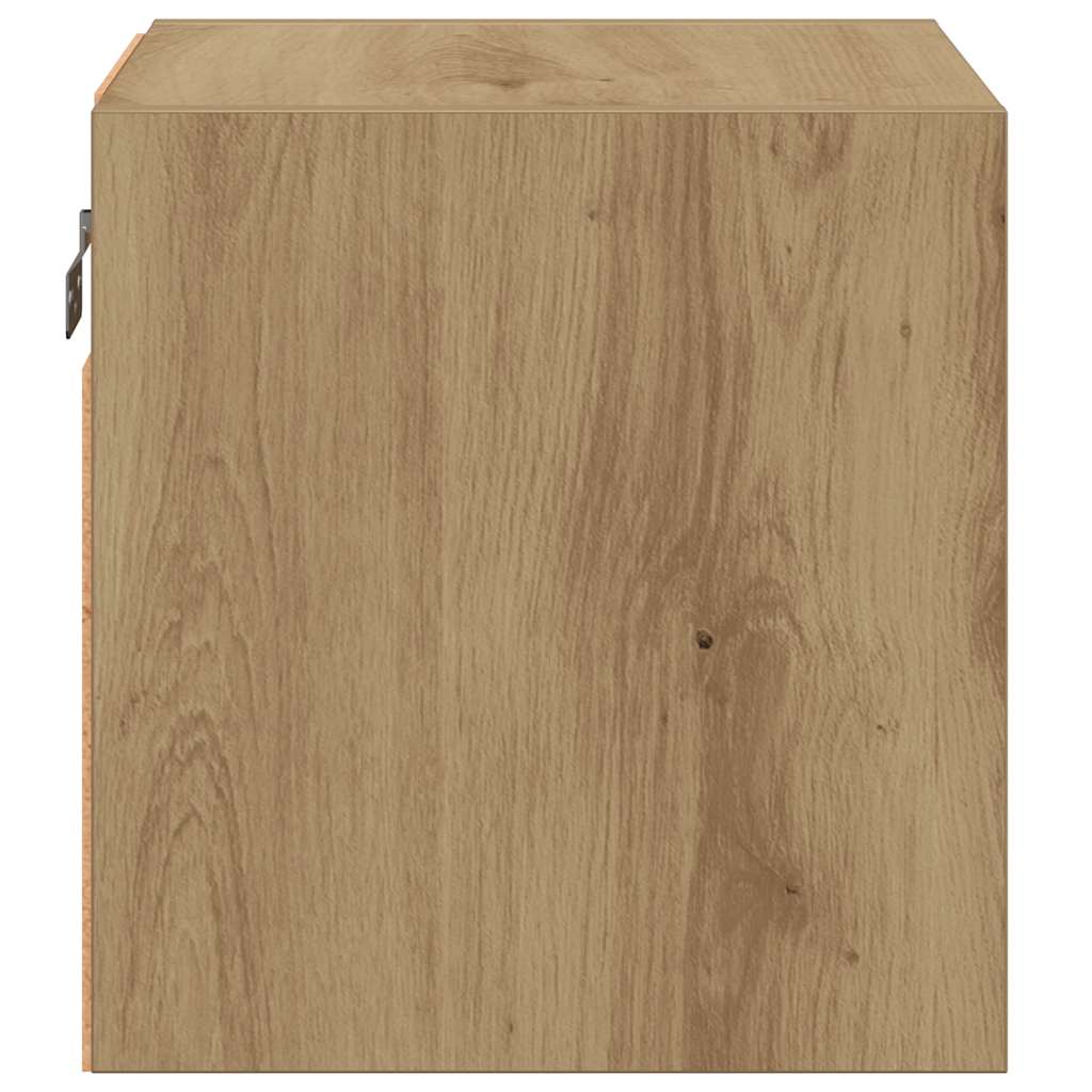 Tv-wandmeubel met LED-verlichting 30x28,5x30cm artisanaal eiken is nu te koop bij PeponiXL, paradijselijk wonen!
