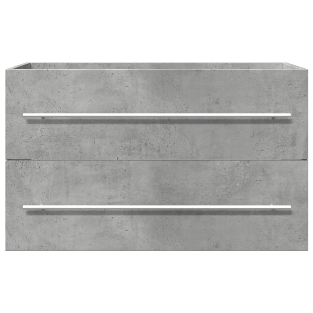 Wastafelkast 80x38,5x48 cm bewerkt hout betongrijs is nu te koop bij PeponiXL, paradijselijk wonen!