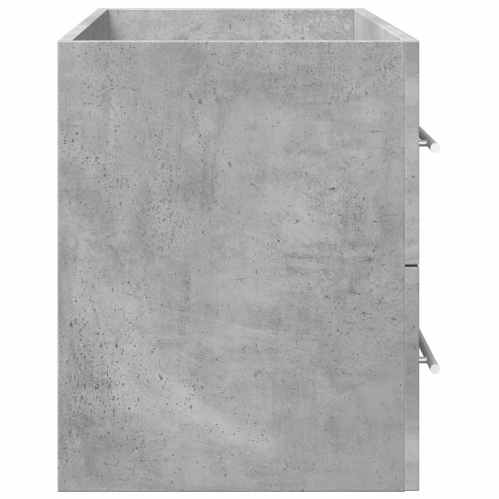 Wastafelkast 80x38,5x48 cm bewerkt hout betongrijs is nu te koop bij PeponiXL, paradijselijk wonen!