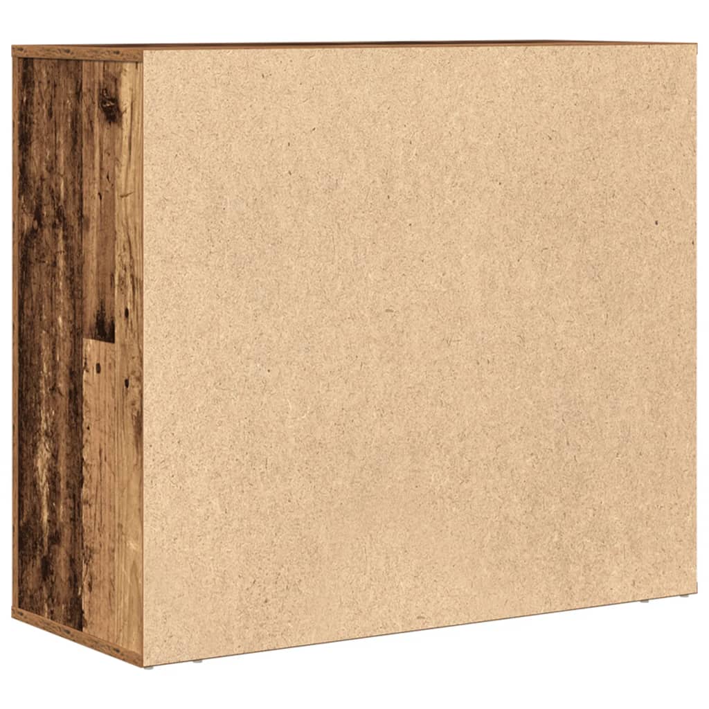 Dressoir 80x33x70 cm bewerkt hout oud houtkleurig is nu te koop bij PeponiXL, paradijselijk wonen!
