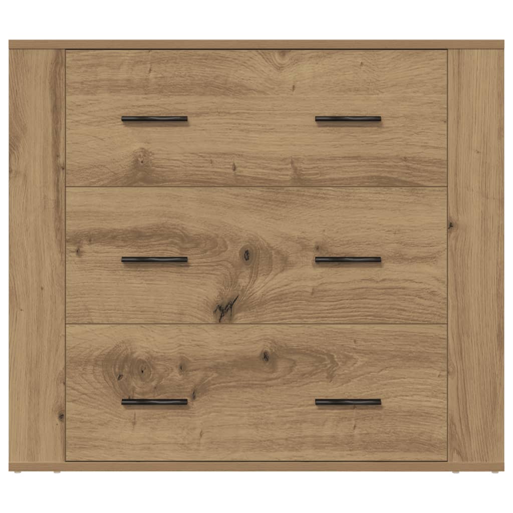 Dressoir 80x33x70 cm bewerkt hout artisanaal eikenkleurig is nu te koop bij PeponiXL, paradijselijk wonen!