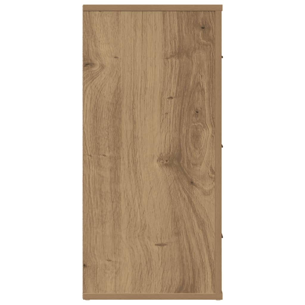 Dressoir 80x33x70 cm bewerkt hout artisanaal eikenkleurig is nu te koop bij PeponiXL, paradijselijk wonen!