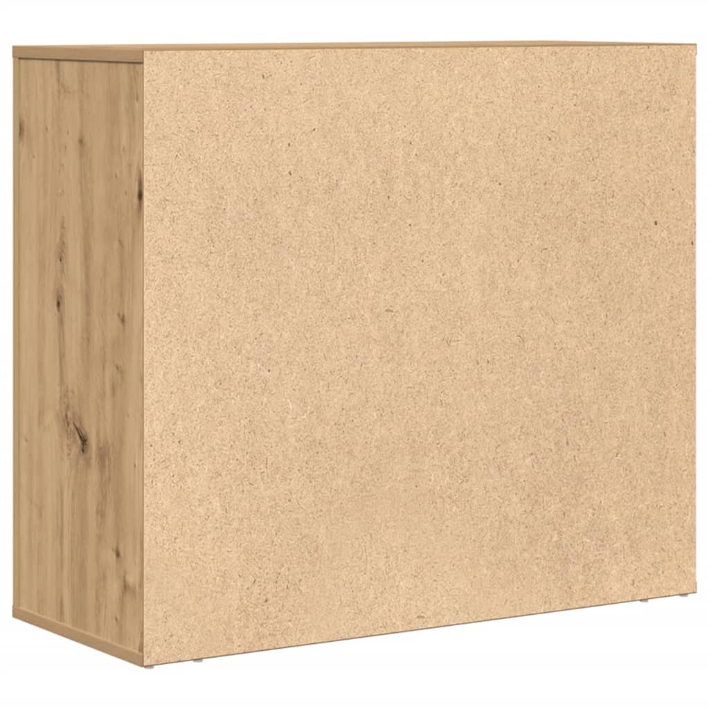 Dressoir 80x33x70 cm bewerkt hout artisanaal eikenkleurig is nu te koop bij PeponiXL, paradijselijk wonen!