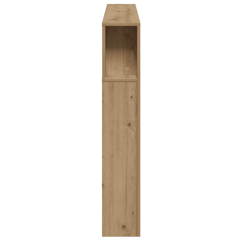 Hoofdeinde met LED 180x18,5x103,5 cm hout artisanaal eikenkleur is nu te koop bij PeponiXL, paradijselijk wonen!