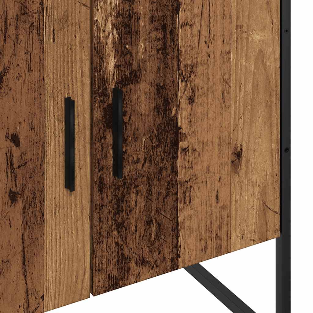 Wastafelkast 60x33x60 cm bewerkt hout oud houtkleurig is nu te koop bij PeponiXL, paradijselijk wonen!