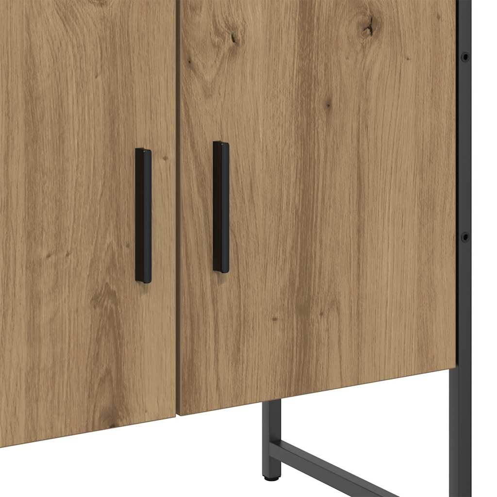 Wastafelkast 60x33x60 cm bewerkt hout artisanaal eikenkleurig is nu te koop bij PeponiXL, paradijselijk wonen!