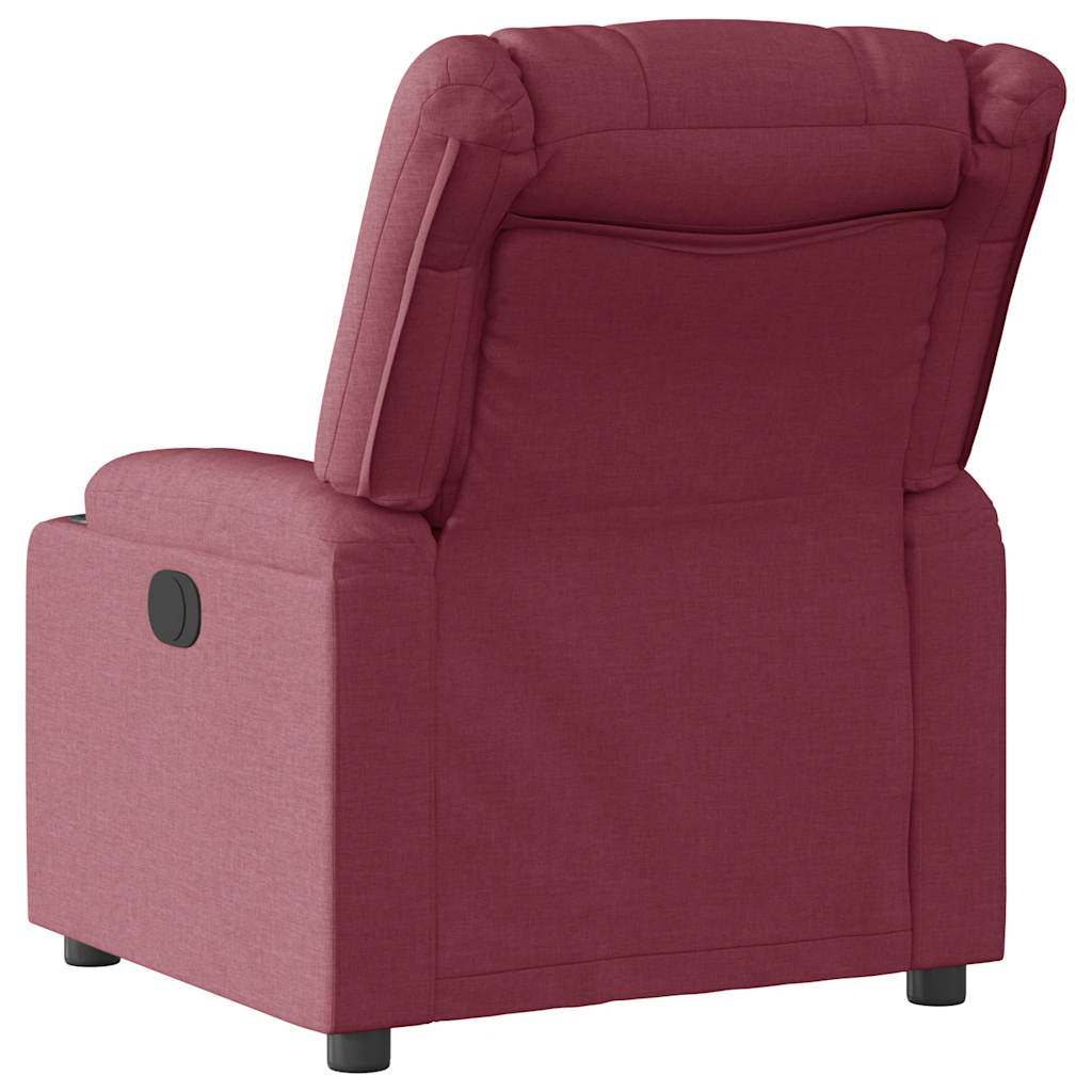 Fauteuil verstelbaar stof wijnrood is nu te koop bij PeponiXL, paradijselijk wonen!